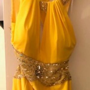 Yellow prom dress